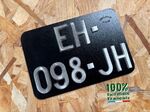 Plaque Maillefaud noire 2 roues 190 x 130 mm