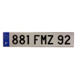 Plaque Maillefaud blanche relief courte 45.5x10