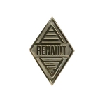 Monogramme Renault losange 2 tétons de fixation chromé