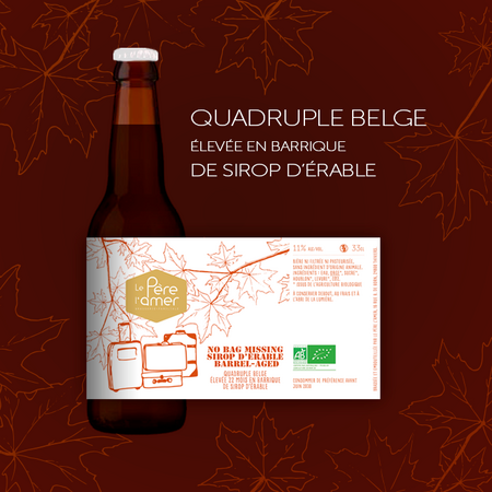 No bag missing sirop d'érable Le père l'amer 33 cl