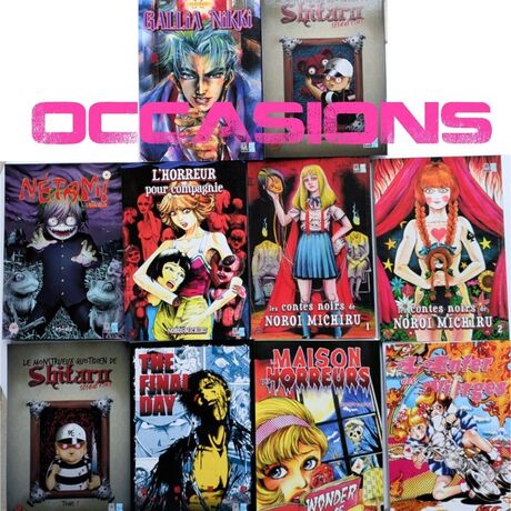 PACK MANGA HORREUR 10 MANGAS OCCASION TRES BON ETAT