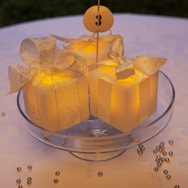 Bougies Cadeaux, un centre de table lumineux original