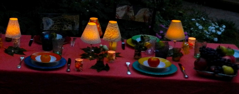 Une table de fête pour mon jardin !
