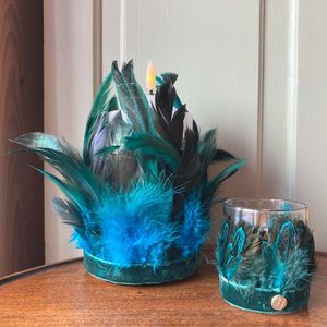 DIY Photophore à plumes