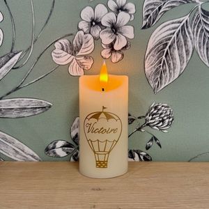 Inspirations pour une naissance ou un baptême - Bougies personnalisées