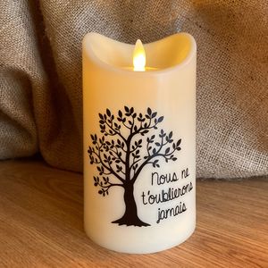 Personalized candles for a Death