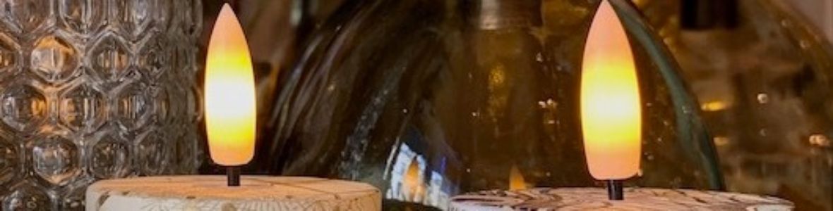 LED Votives with flickering flame