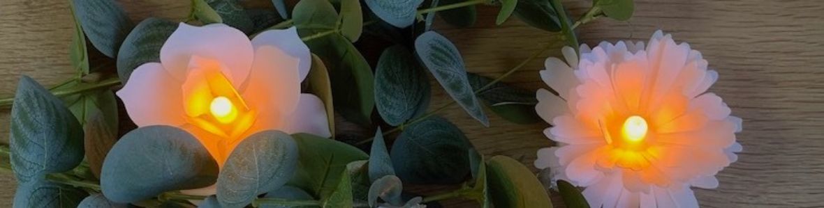 Fleurs LED lumineuses