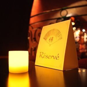 Our Led candles in Buddha Bars