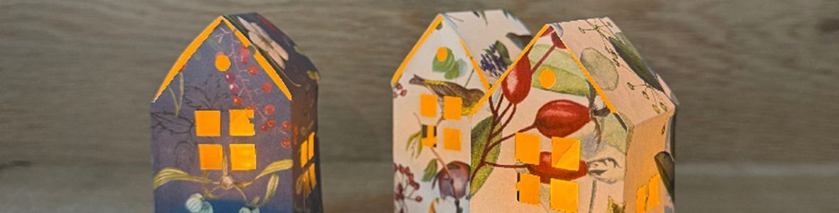 Photophores LED Maisons de Papier
