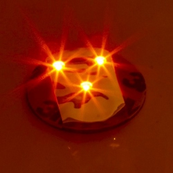 18 Stickers led pour bouteille - coloris ROUGE