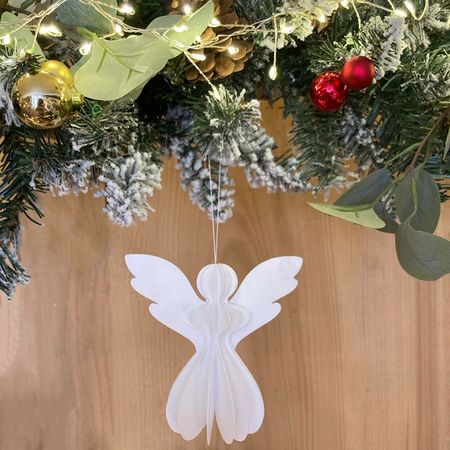 Fabriquer une décoration de sapin de Noël « ange » en papier de ses propres mains Fabriquer une décoration de sapin de Noël « ange » en papier de ses propres mains