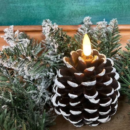 Couvercle Bougie Topper Feuille Pin - Accessoire Métal Pour Pot Bougie 73-81mm Thanksgiving Noël