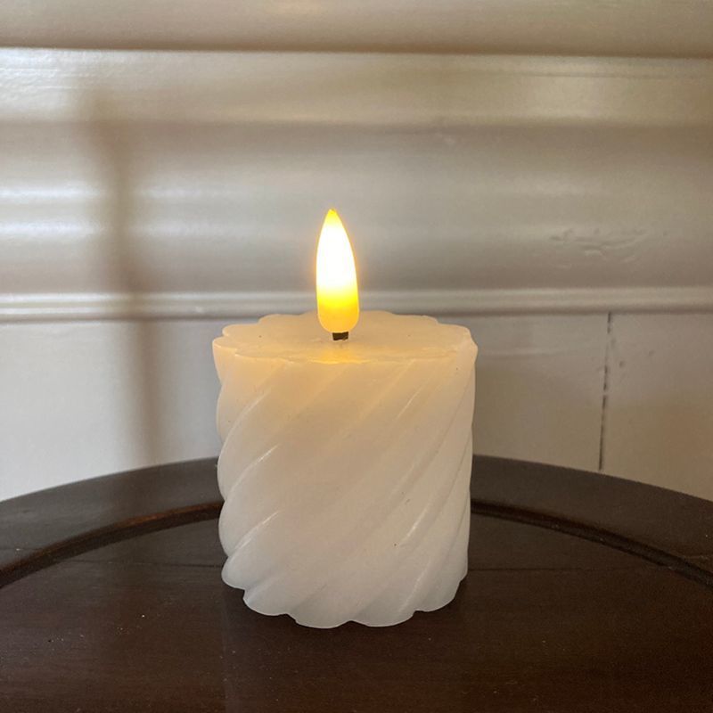 Bougie Boule Rouge 10 Cm, 4 Bougies, Bougie Ronde Sans Parfum