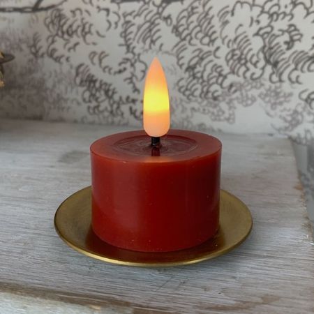 Golden castiron for candles - ø 2,3 cm