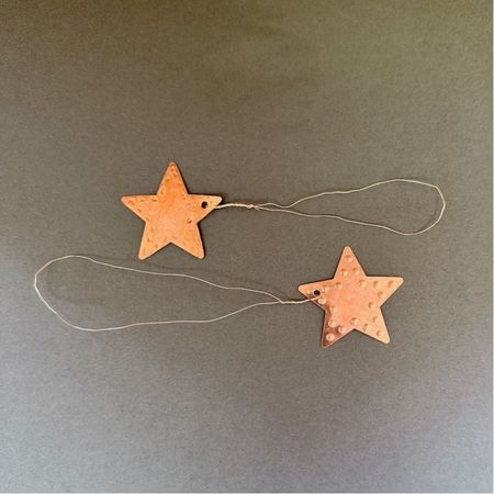 Star tag in brass - 4 cm