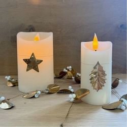 Star tag in brass - 4 cm