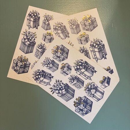 Carte de Noël Cadeaux - 10 x 15 cm