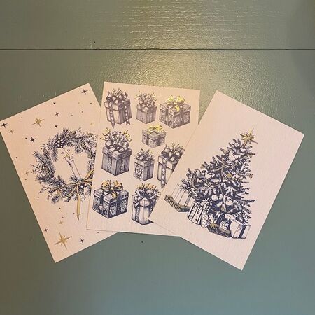 Carte de Noël Cadeaux - 10 x 15 cm
