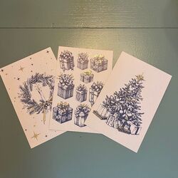 Carte de Noël Cadeaux - 10 x 15 cm