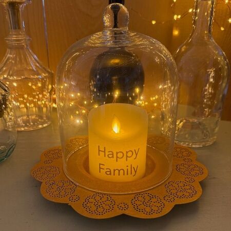Bougie oscillante en cire - Happy Family