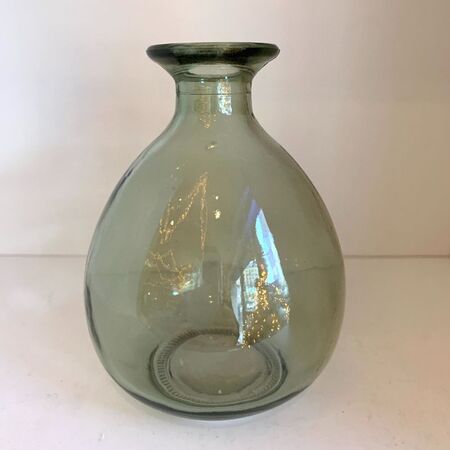 Green vase - H 12 cm