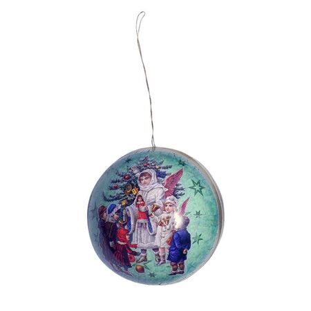 Paper Christmas Bauble - Angels #2 - Ø 8cm