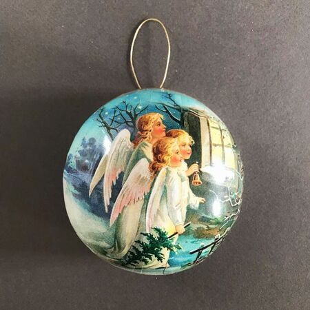 Boule de Noël Anges 3 - diamètre 10 cm