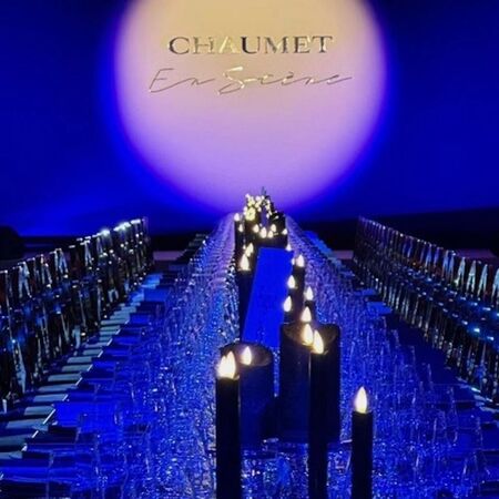 Bougie chandelle LED cire noire - H24cm