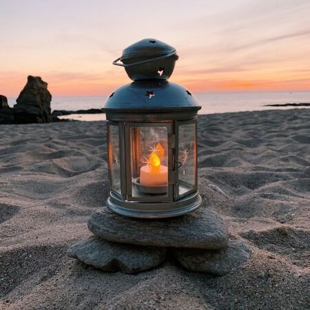 LED amber yellow tealight candle - Ø3.8CM