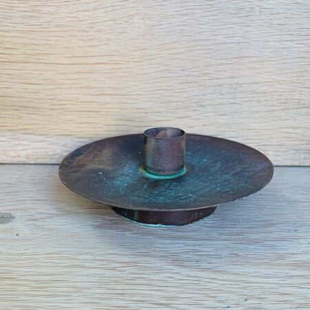 Coppery candle holder - Ø 12CM - H 5CM