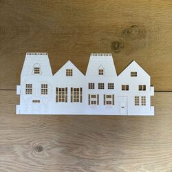 Paper house Candle Holder - H 12 cm