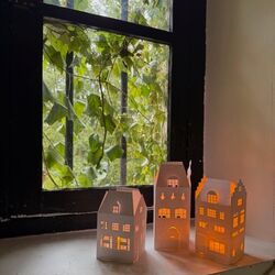 3 maisons photophores