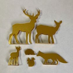 Animaux de la forêt - Papier Or