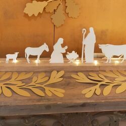 "Scénette" Lumineuse Crèche - Blanc
