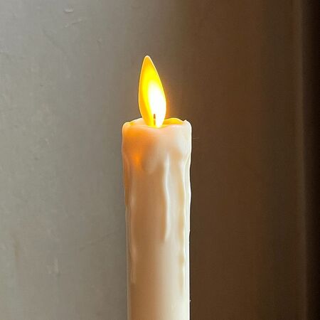 Bougie chandelle Rétro Flamme Oscillante - H 24cm