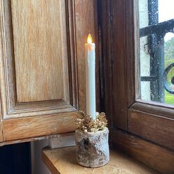 Bougie chandelle Rétro Flamme Oscillante - H 24cm