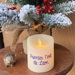 First Christmas Led Candle for customization