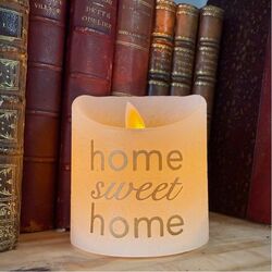 Small wax led candle - Home sweet Home