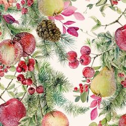 3 abat-jour papier pour verre à pied - Fruits Givrés