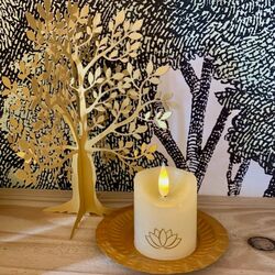 Coupelle en zinc doré - ø 11 cm