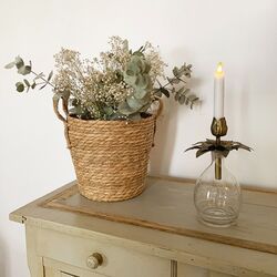 Large flower Candle holder for bottle and carafe