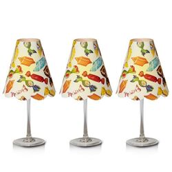 3 abat-jour papier pour verre à pied - Bonbons