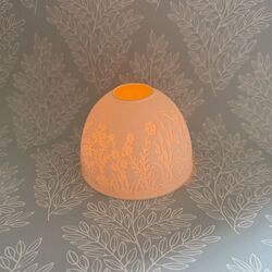 Lithophanie - décor floral