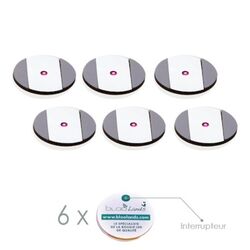 6 LED stickers - pink