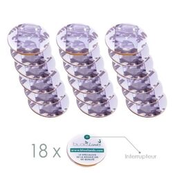 18 LED stickers - white