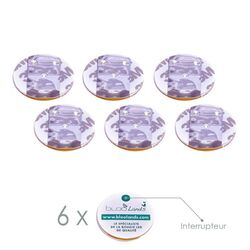 6 LED stickers - white