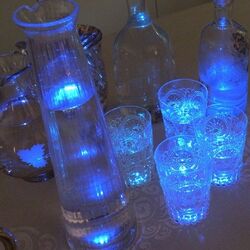 18 LED stickers - blue