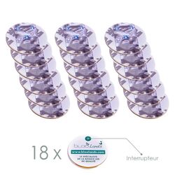 18 LED stickers - blue