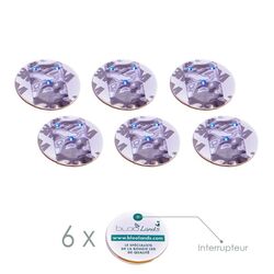 6 LED stickers - blue